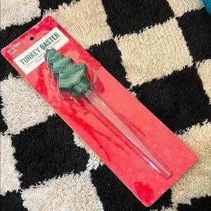 Holiday Turkey Baster with Green Tree Design